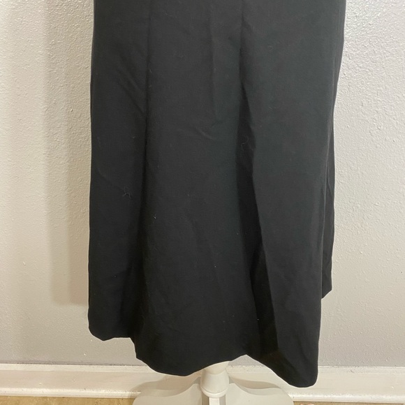 NWT Calvin Klein black notch neck faux wrap dress - Picture 5 of 7